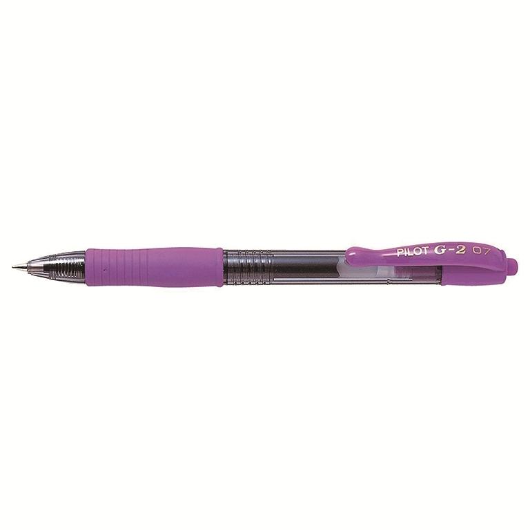 Pilot G-2 Bolígrafo Gel Retráctil 0,7mm Violeta Pastel