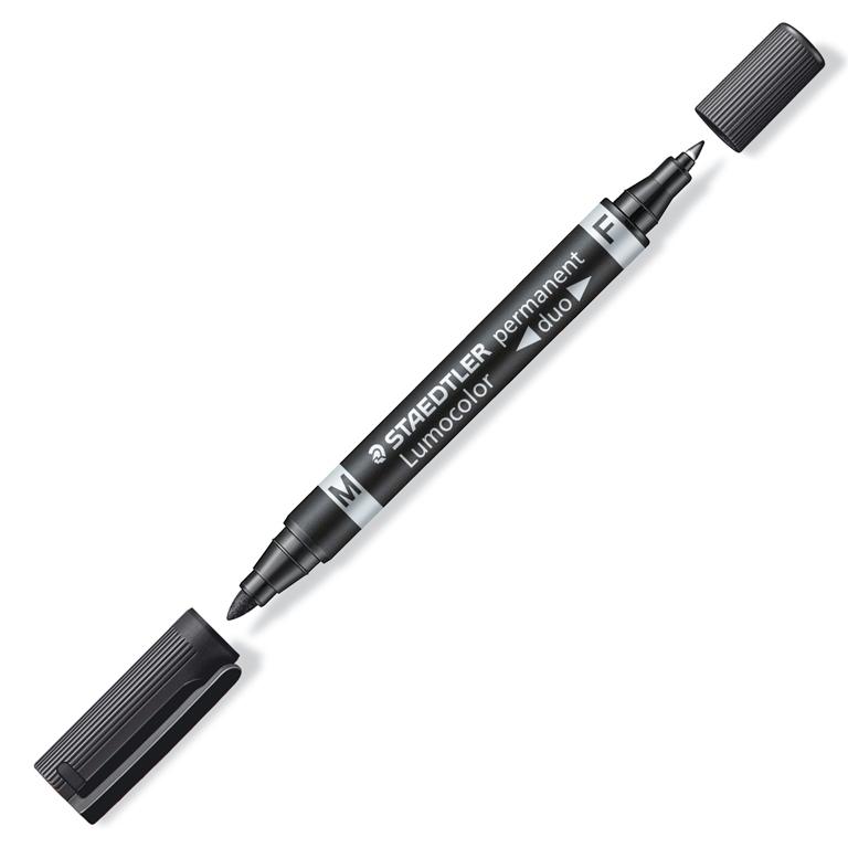 Staedtler Lumocolor Duo Rotulador Permanente Punta Doble 0,6-1,5 mm Negro