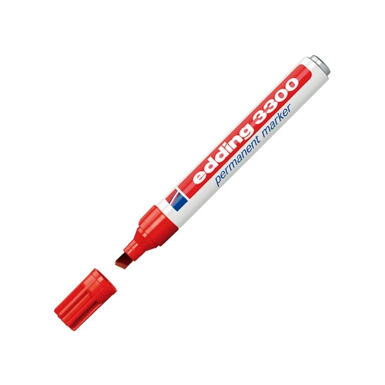 Edding 3300 Marcador Permanente Punta Biselada 1-5 mm Rojo
