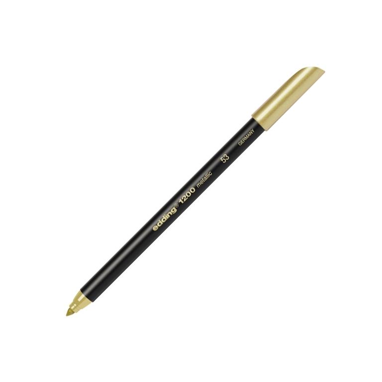 Edding 1200 Rotulador Punta Fibra Redonda 1 mm. Oro