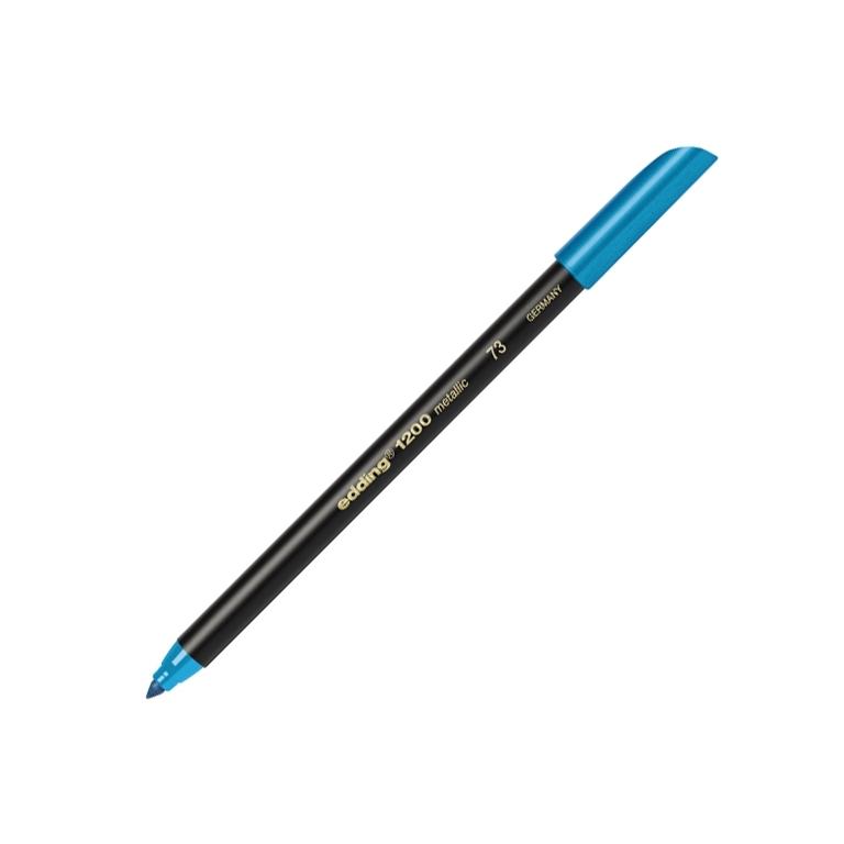 Edding 1200 Rotulador Punta Fibra Redonda 1 mm. Azul Metálico
