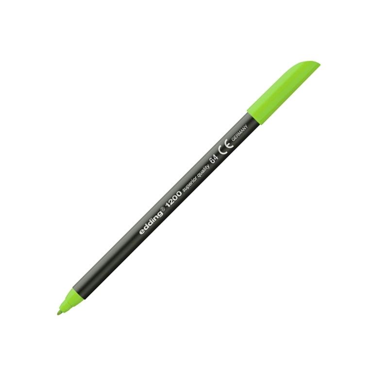 Edding 1200 Rotulador Punta Fibra Redonda 1 mm. Verde Neón