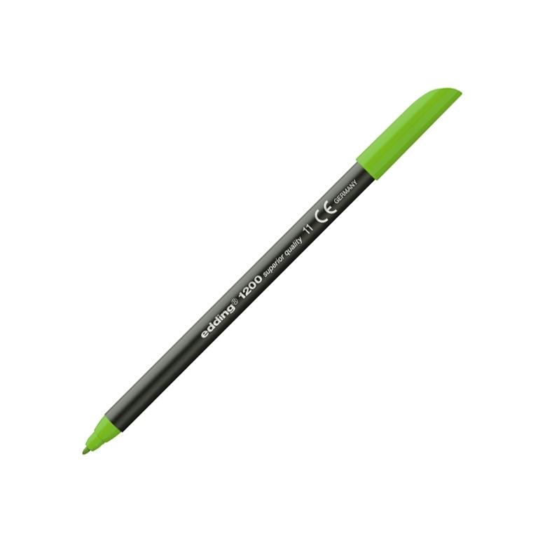 Edding 1200 Rotulador Punta Fibra Redonda 1 mm. Verde Claro