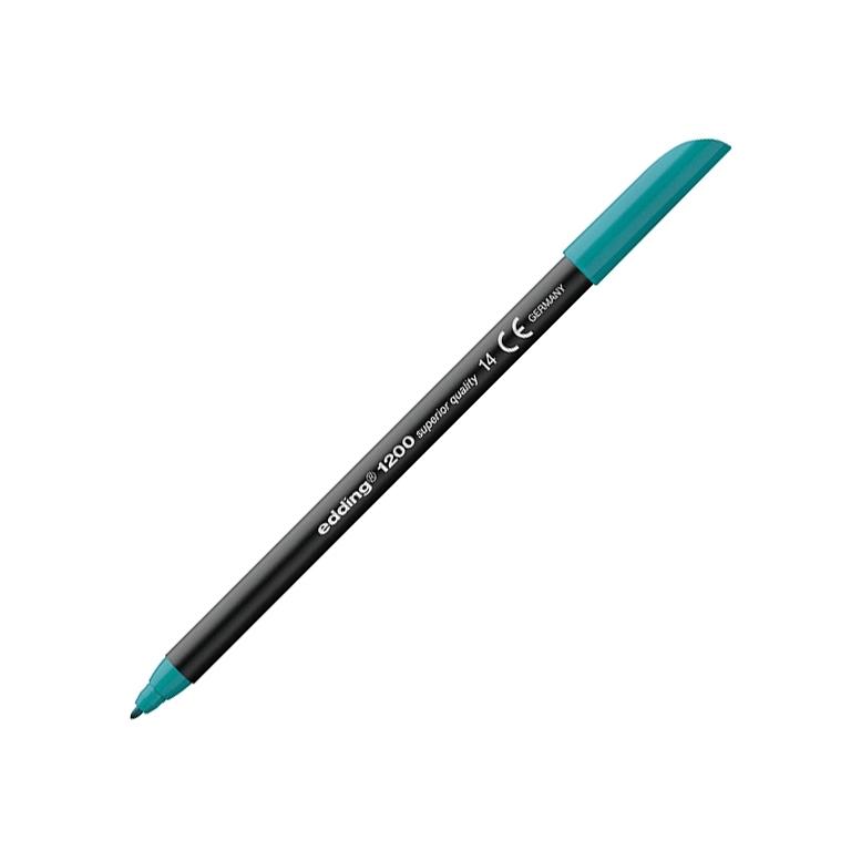 Edding 1200 Rotulador Punta Fibra Redonda 1 mm. Azul Turquesa