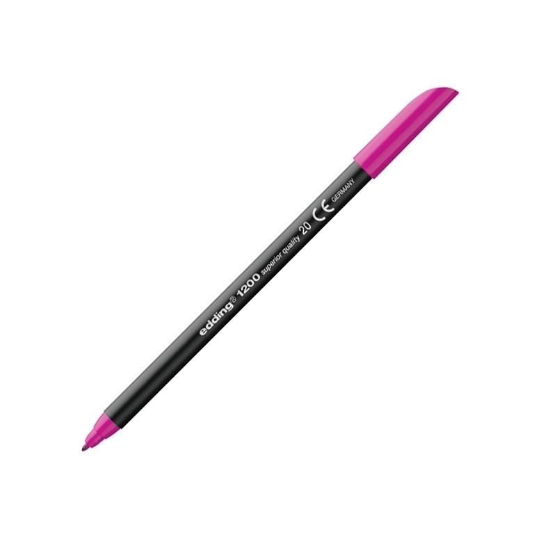 Edding 1200 Rotulador Punta Fibra Redonda 1 mm. Magenta
