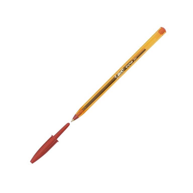 Bic Cristal Fine Bolígrafo Tinta Aceite 0,8mm Rojo