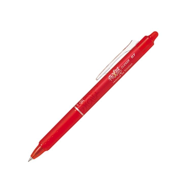 Pilot Frixion Ball Clicker Bolígrafo Borrable Retráctil 0,7mm Rojo