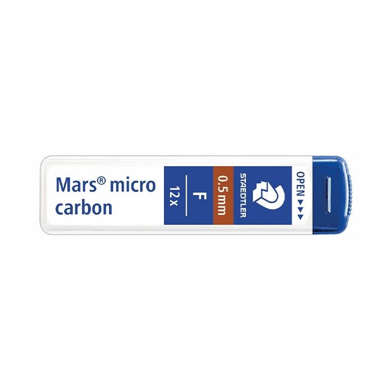 Staedtler Mars Micro Carbon Minas Recambio 0,5 mm F (12 Uds.)