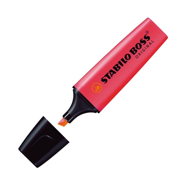 Stabilo Boss Original Subrayador Fluorescente Rojo