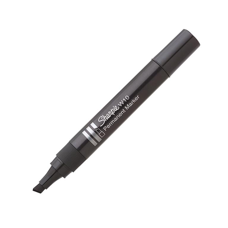Sharpie W10 Marcador Permanente Punta Biselada 2,5-5,5 mm Negro