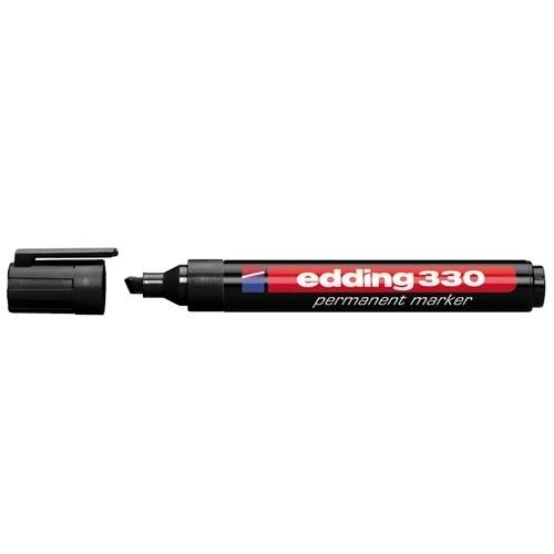 Edding 330 Marcador Permanente Punta Biselada 1-5 mm Negro