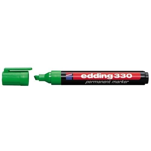 Edding 330 Marcador Permanente Punta Biselada 1-5 mm Verde