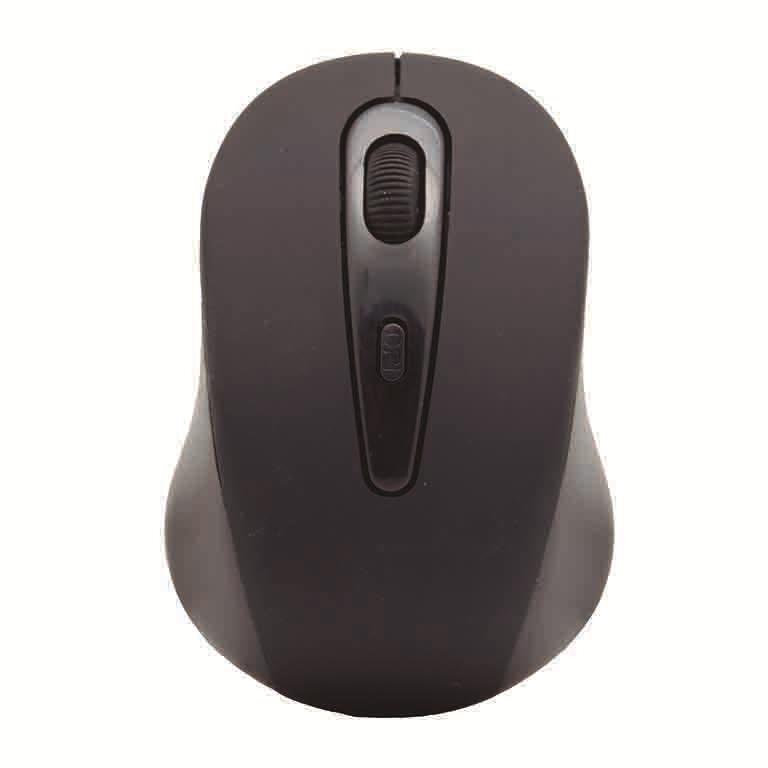 Plus Office Ratón Óptico Inalámbrico Gris/Negro