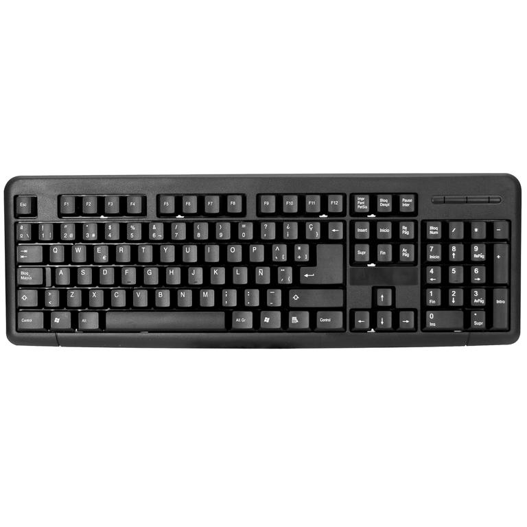 Plus Office Multimedia Classic Teclado USB Negro