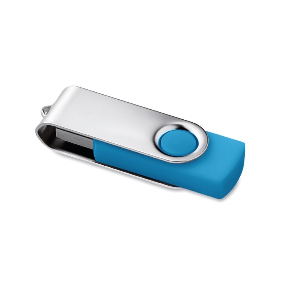 Memoria USB 16 Gb. Rotativo turquesa