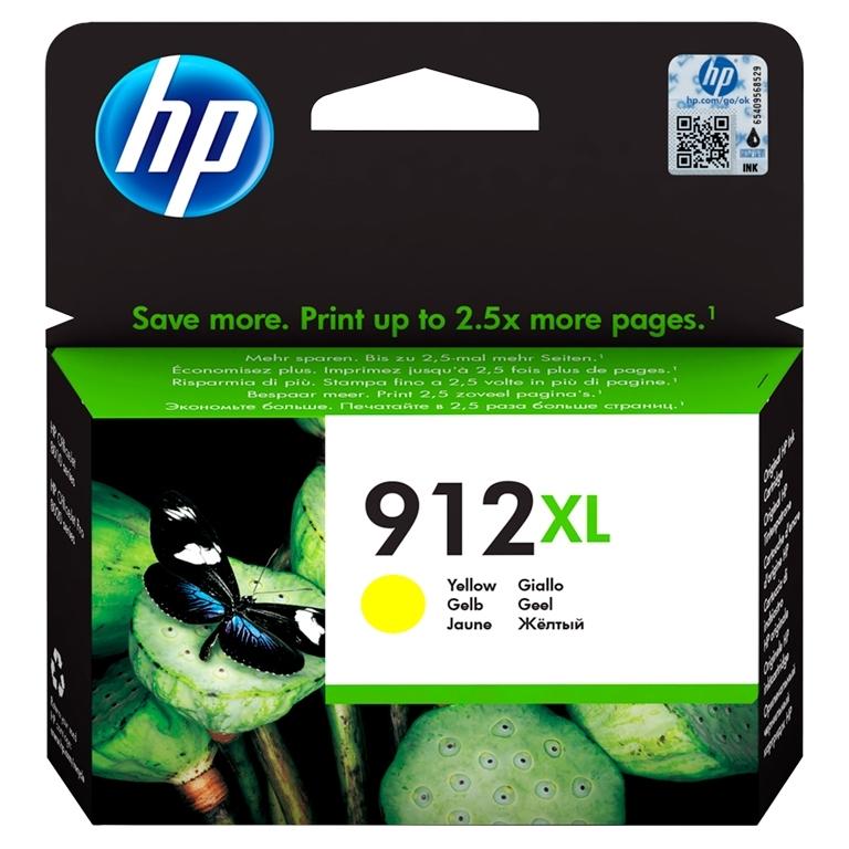 HP 912XL, 3YL83AE, Cartucho Tinta Amarillo, Alta Capacidad