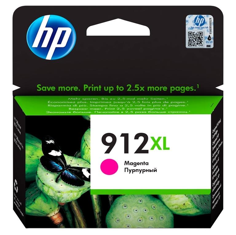 HP 912XL, 3YL82AE, Cartucho Tinta Magenta, Alta Capacidad