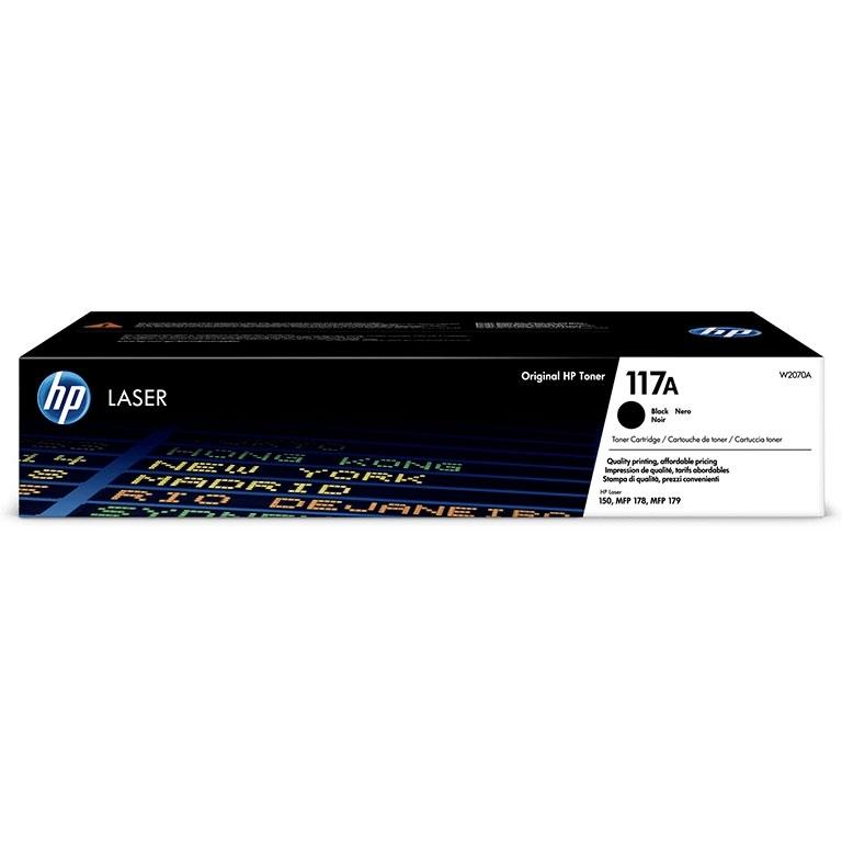 HP 117A, W2070A, Tóner Original Negro