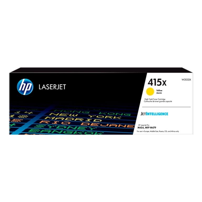 HP 415X, W2032X, Tóner Original Amarillo, Alta Capacidad