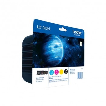 TINTA BROTHER LC1280XL PACK 4 COLORES