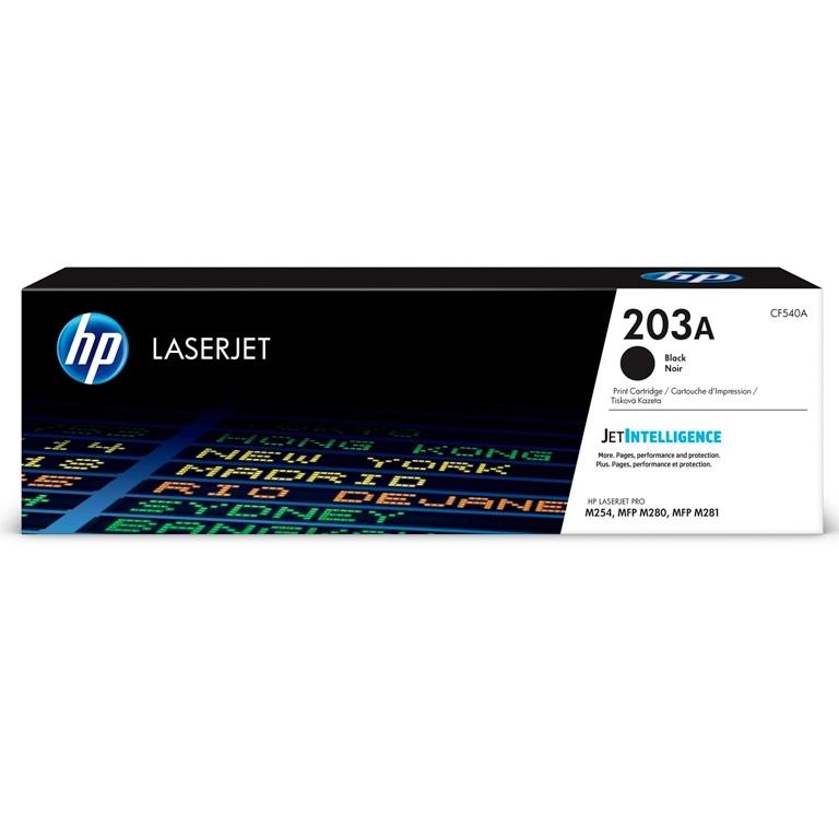 HP 203A, CF540A, Tóner Original Negro