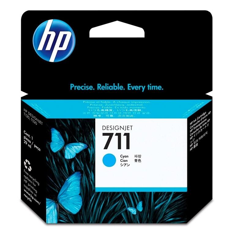 HP 711, CZ130A, Cartucho Tinta Cian