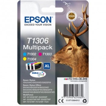 TINTA EPSON T13064010 PACK 3 COLORES (Nº T1306XL)