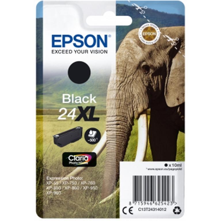 Epson 24XL, C13T243140, Cartucho Tinta Negro, Alta Capacidad