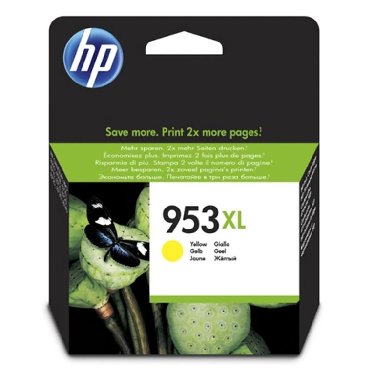 HP 953XL, F6U18AE, Cartucho Tinta Amarillo, Alta capacidad