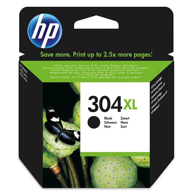 HP 304XL, N9K08AE, Cartucho Tinta Negro, Alta Capacidad
