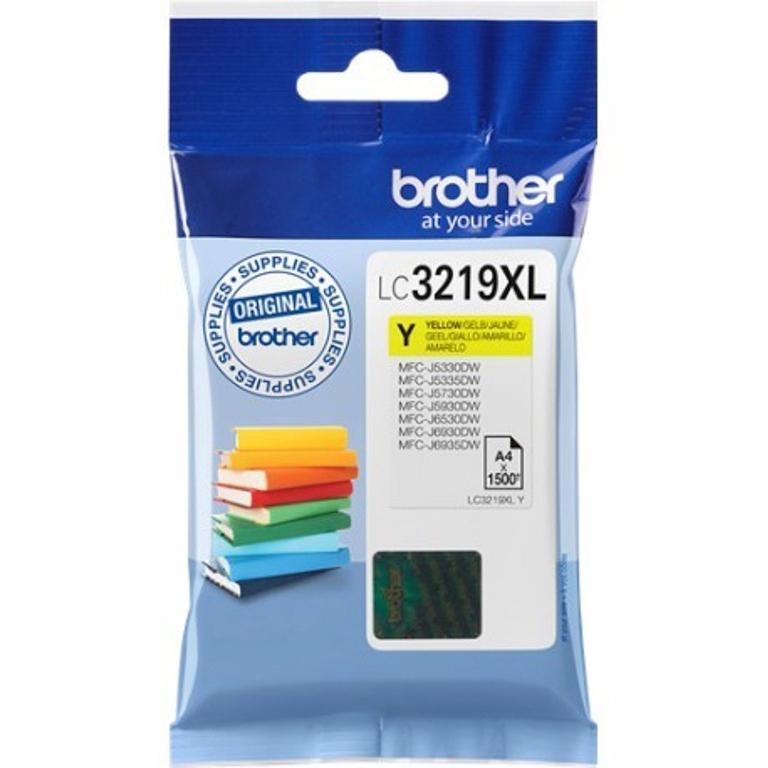 Brother LC-3219XL, LC3219XLY, Cartuchos Tinta Amarillo, Alta Capacidad