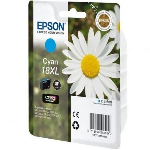 Epson 18XL, C13T18124012, Cartucho Tinta Cian, Alta capacidad
