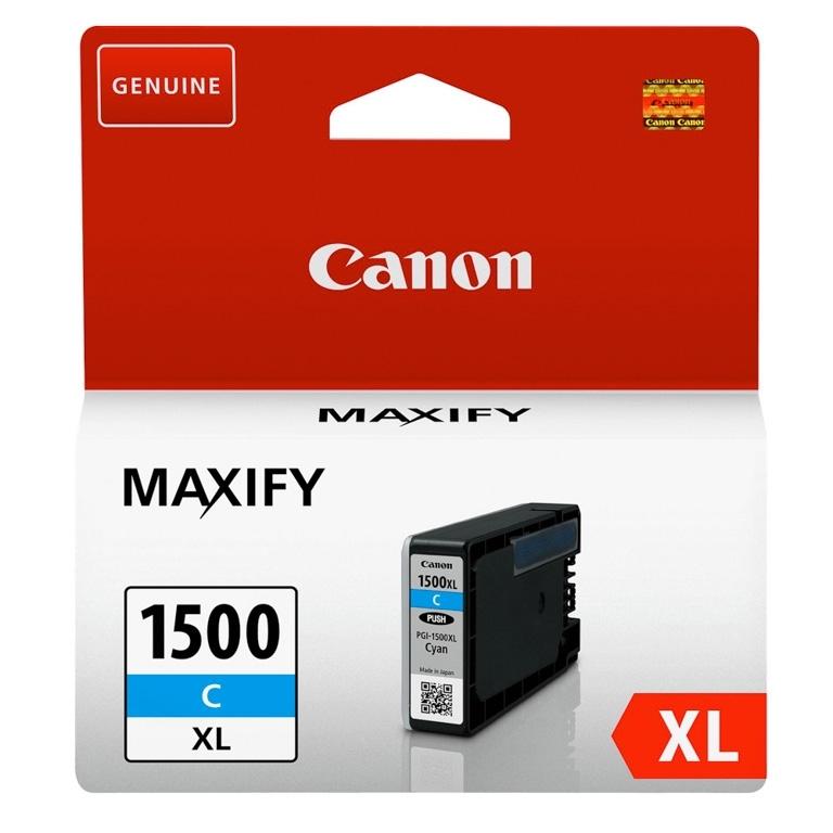 Canon PGI-1500XL Maxify, 9193B001, Cartucho Tinta Cian, Alta Capacidad