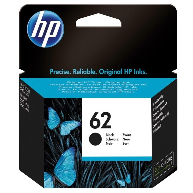 HP 62, C2P04AE, Cartucho Tinta Negro