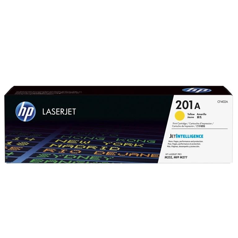 HP 201A, CF402A, Tóner Original Amarillo