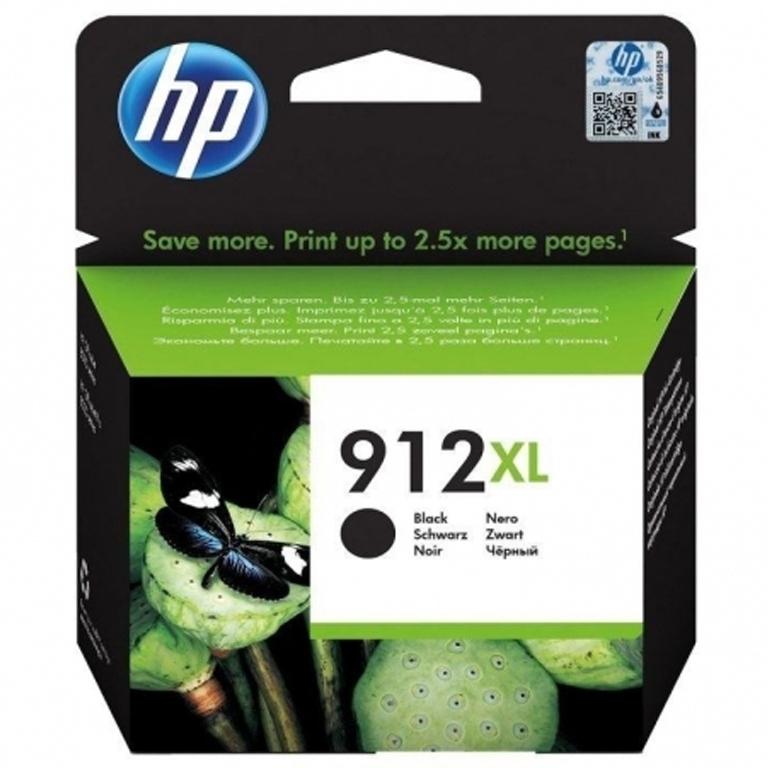 HP 912XL, 3YL84AE, Cartucho Tinta Negro, Alta Capacidad