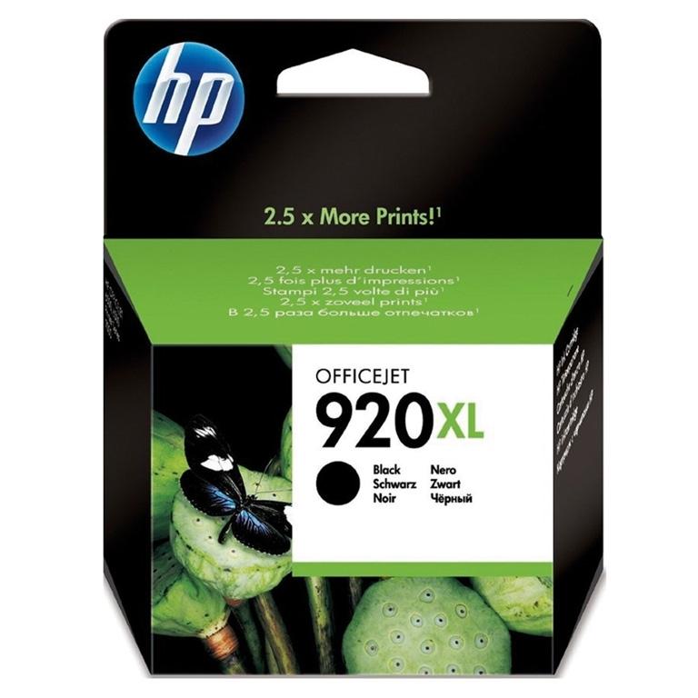 HP 920XL, CD975AE, Cartucho Tinta Negro, Alta Capacidad