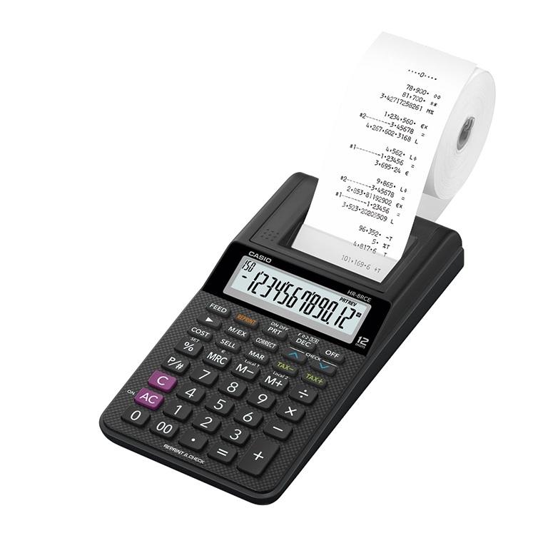Casio HR-8RCE Calculadora Impresora 12 Dígitos