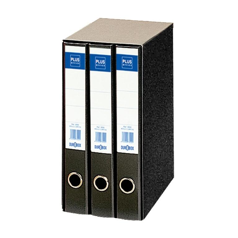 Plus Office 1333 Módulo 3 Archivadores Folio Negro