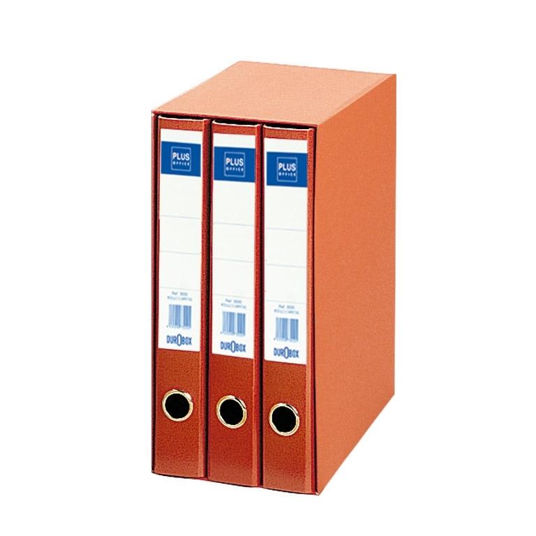 Plus Office 1333 Módulo 3 Archivadores Folio Rojo