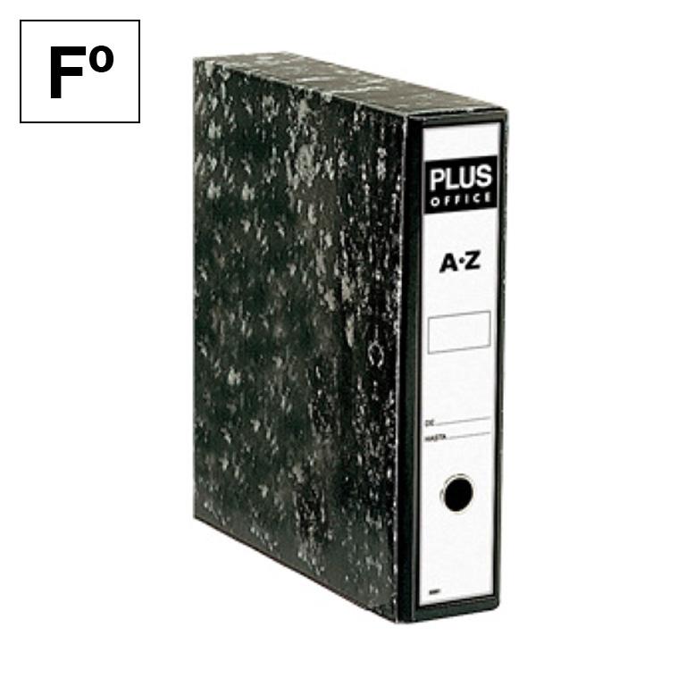Plus Office Archivador Rado Az Folio Negro Jaspeado