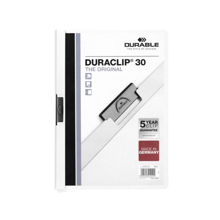 Duraclip Carpeta 30 Hj. Blanc