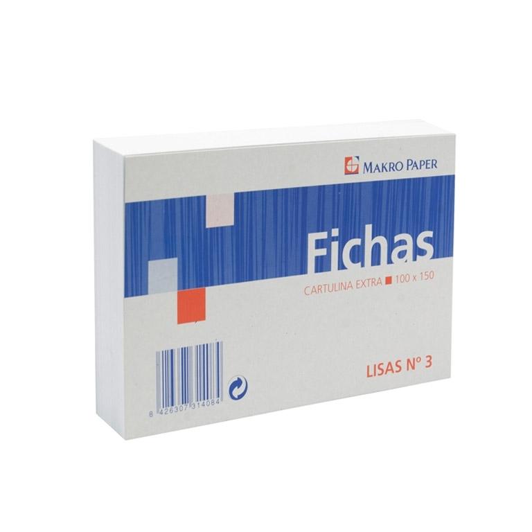 Plus Office Fichas Lisas 100x150 mm Nº3 100 Hojas