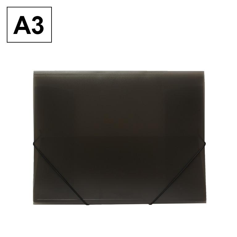 Plus Office Carpeta A3 Pp Gomas Y Solapas Humo