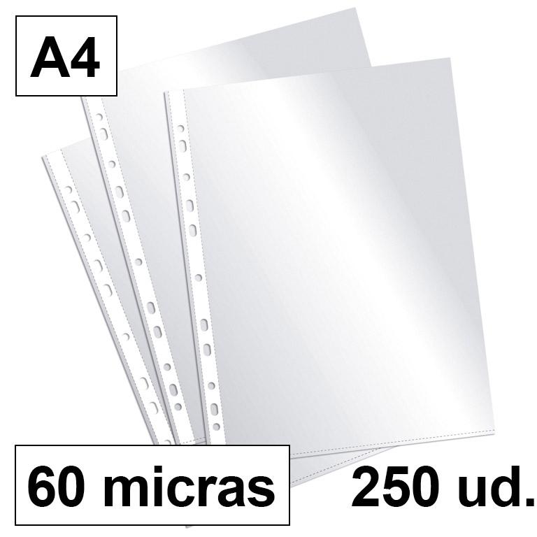 Plus Office Funda Multitaladro A4 Polipropileno 60 Micras Cristal (10 Ud.)