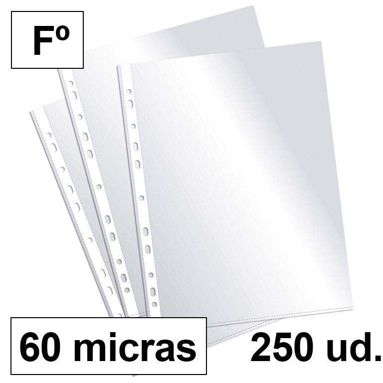 Plus Office Funda Multitaladro Folio Polipropileno 60 Micras Cristal (10 Ud.)