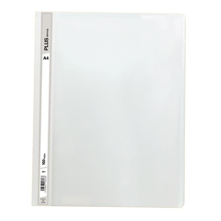 Plus Office Dossier A4 Fástener Plástico 100 Hojas Blanco