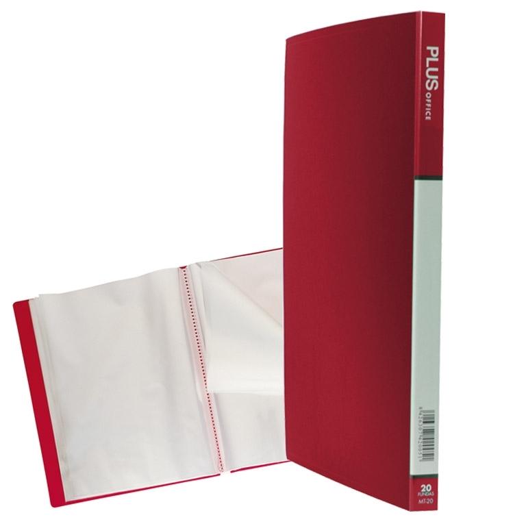 Plus Office Carpeta Fundas A4 20 Fundas Rojo