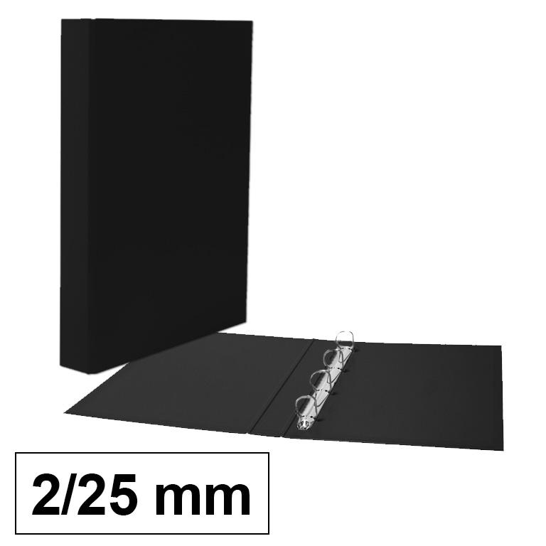Plus Office Carpeta Polipropileno Folio 2 Anillas 25mm Negro