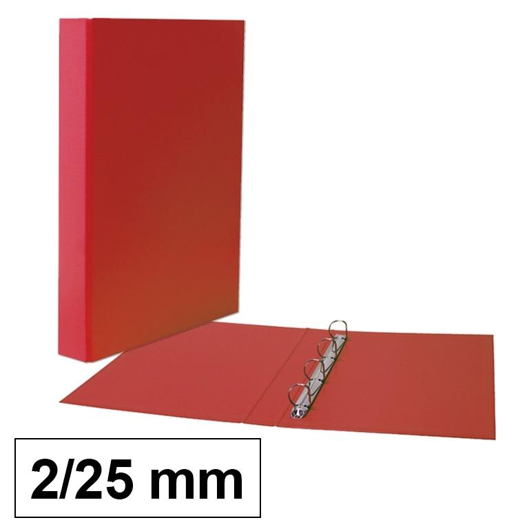 Plus Office Carpeta Polipropileno Folio 2 Anillas 25 mm Rojo
